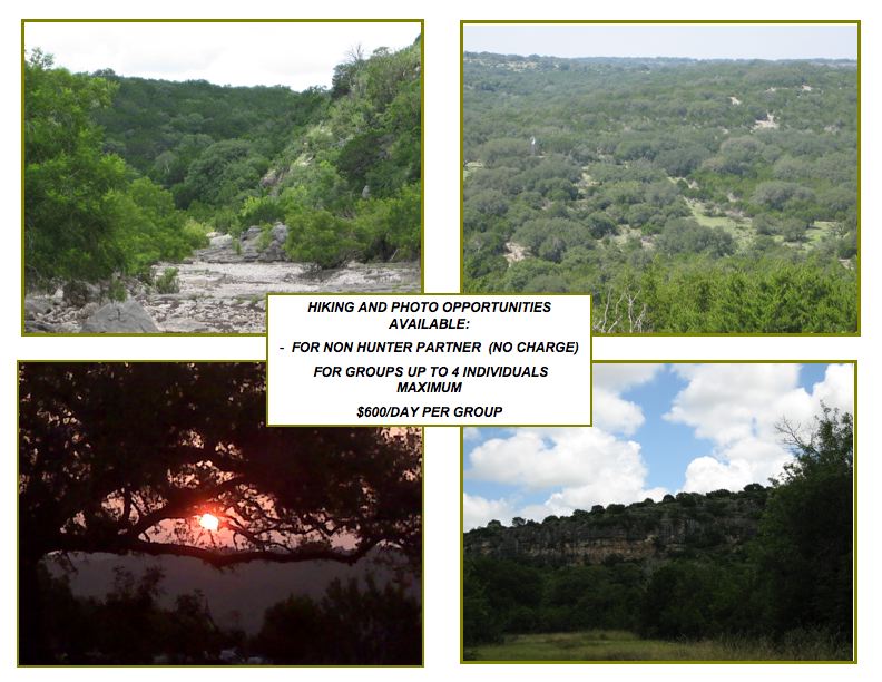 Hiking and photo opportunities available